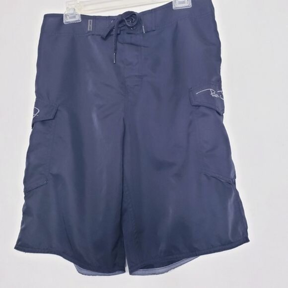 Ron Jon Surf Shop Black Board Shorts Swim Trunks Men's Size 31 - Picture 3 of 8